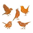 thumbnail image 1 of 5 estatuas de pájaros de hierro, estatuas de jardín, accesorios fotográficos realistas, pájaros de hierro oxidado, adornos de jardinería de metal para Estilo C, 1 of 8