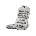 thumbnail image 2 of Thin Blue Line Dog Tag Necklace-Matthew 5:9 (4-Pack) by Shields of Strength, 2 of 4