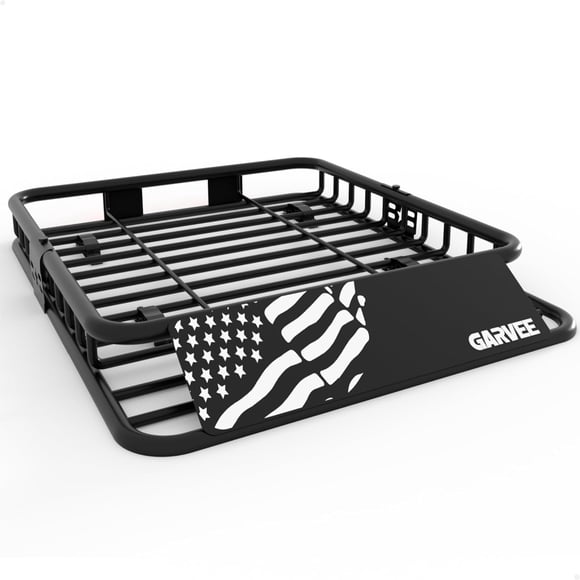 Kojooin 1/2" Roof Rack Rooftop Cargo Carrier Steel Basket, Car Top Luggage Holder for SUV and Pick Up Trucks - 200 Lb. Capacity