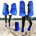 thumbnail image 3 of Bota de cepillado para caballos, 4 piezas, protectores de patas delantera traseras, botas de neopreno, protección para las piernas, SG DYNWAVEMX Botas de tendón de caballo, 3 of 8