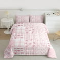 thumbnail image 2 of Homewish Pink Princess Bowknot Bedding Comforter Set for Girl, Kawaii Ribbon Bow Twin Comforter Sets, Fashion Bow-tie Reversible Bedding Set, Breathable Home Decor, 2-Piece, 2 of 8