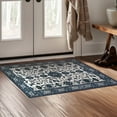 thumbnail image 6 of My Magic Carpet 3'x5' Machine Washable Non-Slip Kitchen Entryway Area Rug - Ramage Blue, 6 of 6