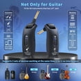 thumbnail image 3 of Sistema de guitarra inalámbrico INGPARTNER A9 negro recargable, 3 of 9