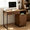 Walnut, variant on Ktaxon Computer Desk with Drawers, Home Office Desk Workstation with Storage Shelves, Studying Writing Table, White