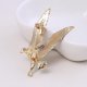 thumbnail image 3 of Broche de aceite de goteo de Águila en vuelo, alas creativas simples, cárdigan, traje, Pin de ramillete, accesorios exquisitos, regalo, 3 of 4
