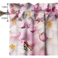 thumbnail image 4 of Easter Kitchen Curtains Short and Valance Set Spring Pink Flowers Bless Dining Room Fabric Curtain Drapes Holiday Cafe Curtains Valance for Home Decor, 4 of 5
