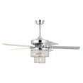 thumbnail image 3 of Caderina 52 in. 4-Light Indoor Chrome Finish Ceiling Fan with Light Kit and Remote, 3 of 5