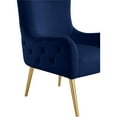 thumbnail image 7 of Maklaine Contemporary 51''H x 27''W x 33''D Navy Velvet Accent Chair, 7 of 7