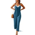 thumbnail image 3 of Womens Casual Jumpsuits Mineral Blue XL, 3 of 8