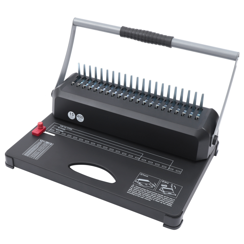 TFCFL 21Hole Spiral Binding Machine Paper Punch Binder with Starter Kit 100 Comb Bindings for