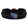 thumbnail image 1 of Team Color Tonal Black Football Tennessee Titans Bracelet, 1 of 1