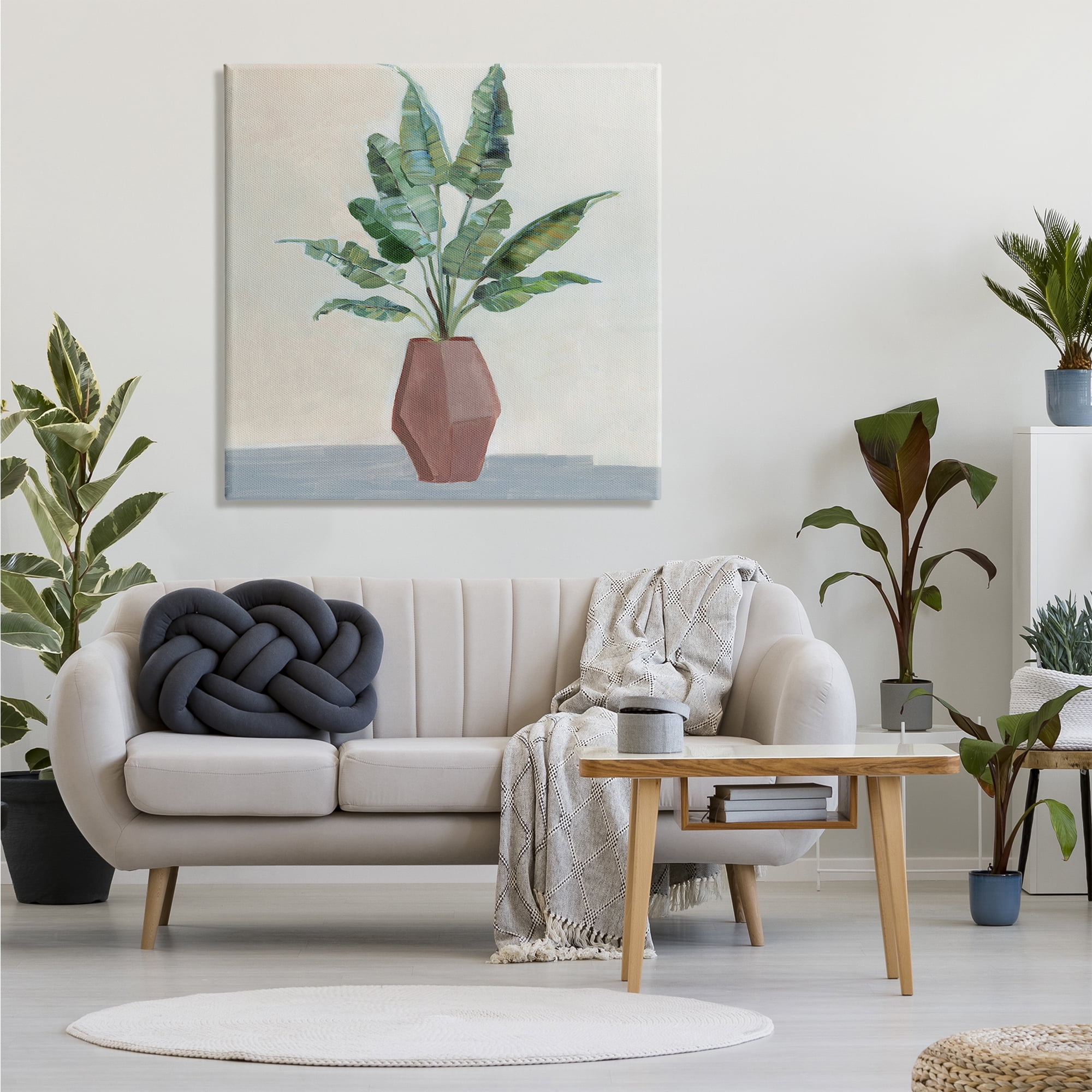 Stupell Industries Birds of Paradise Indoor Plant Still Life Painting, 36 x 36, Design by Sally Swatland