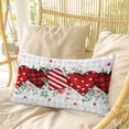 thumbnail image 4 of Valentine's Day Pillow Covers, Linen Long Throw Pillow Case, Red Strip Plaid Love Eucalyptus Grey Check Holiday Pillow Protector Decorative Cushion Cover for Living Room/Bedroom 20" x 30", 4 of 8