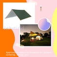 thumbnail image 3 of Advancent Toldo parasol, toldo para el jardín del hogar, hamaca para acampar al aire libre, senderismo, viajes, tienda de pesca, lona, carpas Verde 3x4m, 3 of 6