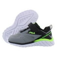 thumbnail image 4 of Fila Galaxia 3 Strap Baby Boys Shoes Size 5.5, Color: Grey/Green, 4 of 4