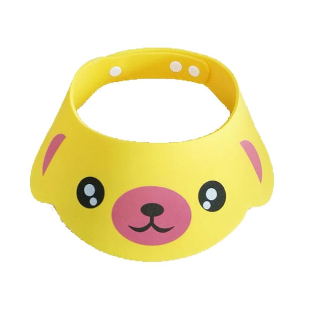 Gorro de Baño Hugo Impermeable de Dibujos Animados para Bebés Amarillo