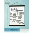 thumbnail image 2 of Black Wood Canvas Sign Wall Hanging, Kitchen Conversions Chart Wall Art Sign 19x24-Inch, 2 of 4