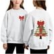 thumbnail image 2 of Cowsor Girls Sweatshirts Kids Cute Graphic Crewneck Pullover Tops Xmas Long Sleeve Holiday Shirts, 2 of 7