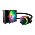 thumbnail image 3 of Cooler Master MasterLiquid ML120R ARGB Close-Loop AIO CPU Liquid Cooler, 120 Radiator, Dual Chamber Pump, Addressable RGB Lighting , MF120R Fans for AMD Ryzen/Intel LGA1200/1151 LGA 1700 Compatible, 3 of 5