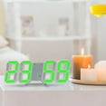 thumbnail image 4 of Dengmore Gift 3D LED Digital Clock Wall Deco Glowing Night Mode Adjastable Electronic Table Clock Wall Clock Decoration Living Room LED Clock, 4 of 6