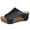 Blue, variant on Clearence Women’s Wide Width Wedge Heel Slippers Thick Non-Slip Sole Fish Mouth Design Breathable House Sandals Cushioned Arch Support Casual Outdoor Shoes