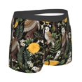 thumbnail image 4 of Uemuo Owls And Plants Pattern Men's Boxer Briefs,Trunk Anti-Chafing,Comfortable, Durable, and Stylish Underwear-Large, 4 of 9