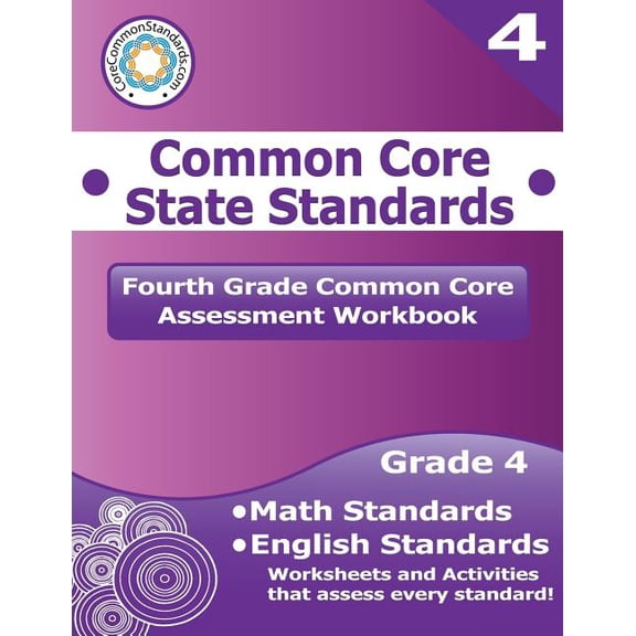 Fourth Grade Common Core Assessment Workbook: Common Core State Standards, (Paperback)