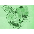 thumbnail image 1 of Ahgly Company Indoor Rectangle Patterned Mint Green Area Rugs, 2' x 3', 1 of 6