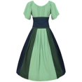 thumbnail image 7 of Medieval Dress, Medieval Costume Women, Renaissance Costume Women, Cosplay Dress, Women's Medieval Renaissance Costume Cosplay Over Dress Halloween Vampire Bride Costumes Dress for Women, Green XXL, 7 of 7