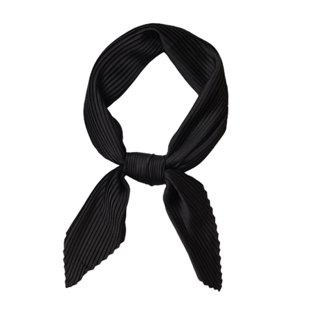 Guardurnaity Pañuelos premium para mujer – Pañuelo suave y elegante para mujer, bufandas para el pelo, pañuelo para la cabeza, Foular Accesorios de disfraces negro