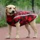 thumbnail image 2 of Abrigo reflectante impermeable y resistente al viento para perros, chaqueta de poliéster cálida para otoño e invierno, chaleco de invierno para perros medianos y grandes, grafiti rojo, 2 of 6