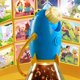 thumbnail image 1 of Dispositivo de plástico para contar cuentos | Luz nocturna de proyección infantil con imágenes giratorias | Proyector de cuentos para dormir | Juguete portátil azul y amarillo, 1 of 6