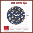 thumbnail image 2 of Sikiie Funny Chicken Nativity Christmas Tree Skirt, Jesus Christian Winter Holiday Tree Mat Decoration(30-48IN)36", 2 of 6