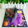 thumbnail image 4 of Halloween Birthday Greeting Card House Cut Up Design Envelope Included, 4 of 8
