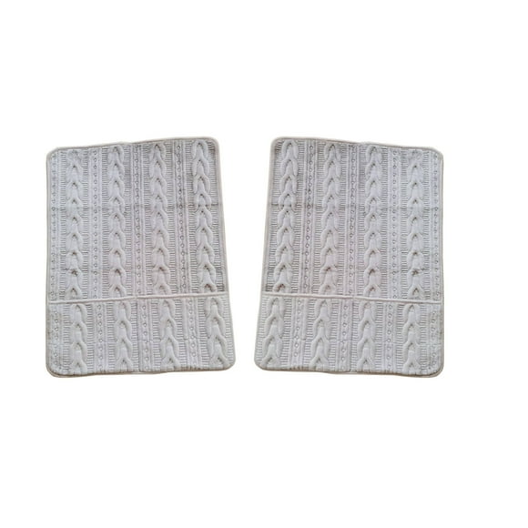 Housses d'Accoudoirs pour Sofa Coussin d'Accoudoir de Sofa Sans Poche Blanc Gris Orange Accent Housse de Sofa Blanche