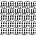 thumbnail image 4 of 100Pcs Fishing Lure Connector with Screwed Snap Fish Rolling Swivels Corkscrew, 4 of 8