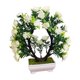 thumbnail image 2 of Flores artificiales, bonsáis artificiales en maceta, macetas de plástico para sala de estar, comedor, mesa de TV, mueble de centro, decoración, adornos, flores artificiales, bonsáis, plantas, 2 of 7