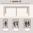 thumbnail image 6 of HOMCOM 46" End of Bed Bench, Upholstered Bedroom Bench, Cream White, 6 of 9