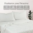 thumbnail image 5 of 400 Thread Count Organic Cotton Sateen Sheet Set – King, White, 5 of 5