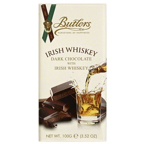 Butlers Dark Chocolate with Irish Whiskey Bar, 3.52 oz, (Pack of 10) by