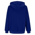 thumbnail image 5 of HAPIMO Women's Fall Jacket Casual Long Sleeve Hooded Sweatshirts Outdoor Hiking Workout Jacket Lightweight Solid Zip Up Jacket Coat Blue XXL, 5 of 6