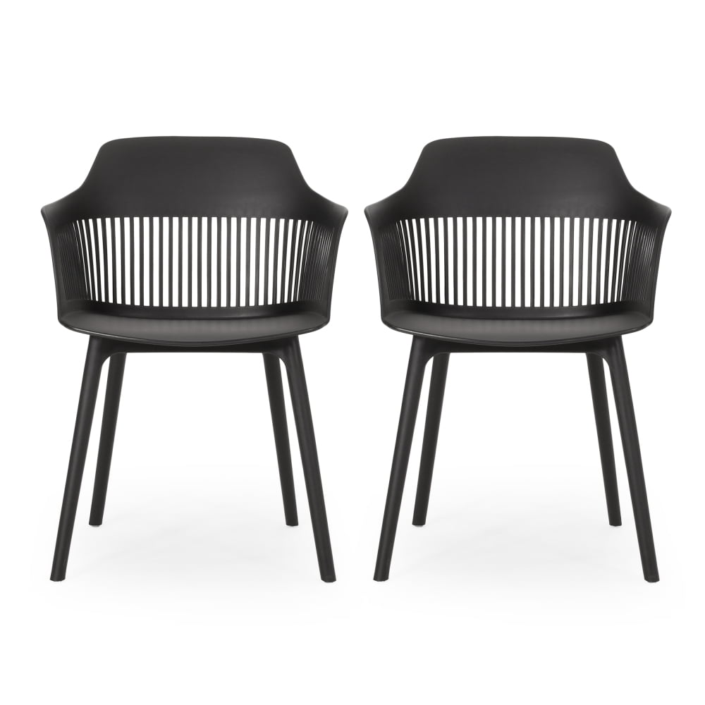 Outdoor Dining Chairs (Set of 2) – Space-Saving Patio Chairs for Garden, Deck, Poolside, Backyard