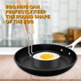 thumbnail image 5 of Egg Ring Set For Frying Or Shaping Eggs, Round Egg Cooker Rings For Cooking, Stainless Steel Non Stick Mold Shaper Circles For Fried Egg McMuffin Sandwiches, Egg Maker Molds (2 Pack), 5 of 5