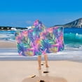 thumbnail image 2 of Yayeee Kids Hooded Towel with Hand Pockets Beach Soft Absorbent Bath Wrap 50 x 23.5 inch, Colorful Starfish, 2 of 5