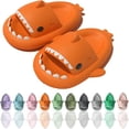 thumbnail image 2 of Cartoon Shark Flip Flops, Non-Slip Thick-Soled Beach Flip Flops, Quick-Drying Funny Pool Sandals, 2 of 5