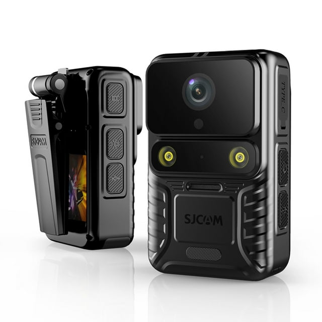 Videocámara SJCAM A50 4K Cámara de cuerpo portátil WiFi Cámara deportiva Videocámara 12MP Visión nocturna IP65 Impermeable con 2.0 IPS Panel táctil Luz de relleno LED Compatible con control remoto GPS SJCAM Videocámara