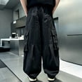 thumbnail image 5 of PADFRYBK Cargo Sweatpants For Boys Sports Sweatpants Work Pants Elastic Waist Joggers With Large Pockets 5-15 Years, 5 of 6