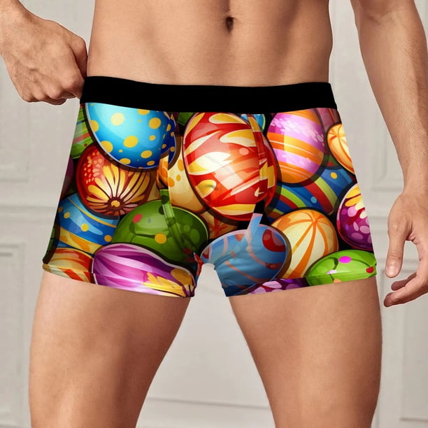 Ropa Interior Para Hombre, Transpirable, Tendencia Novedosa, Ropa Interior Con Estampado Digital 3D, 554