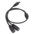 thumbnail image 1 of DIN 6 Pin Y Splitter Cable, 6 Pin DIN Male To 2 Female Splitter Cable 1.6ft Rugged Connector Housing Versatile  For Amplifiers For  System, 1 of 8