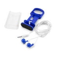 thumbnail image 6 of Sweda Wired Earbuds Headphones - New, Bass-Enhanced, with Phone Stand Keeper Case, Blue - Lot of 12, 6 of 8